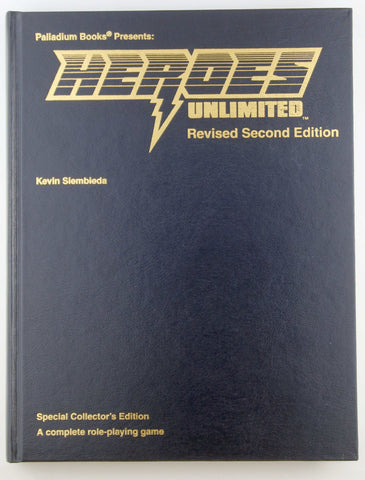Heroes Unlimited Revised 2nd Ed Special Collector's Edition, by Kevin Siembieda Signed 