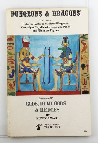 Dungeons & Dragons Gods, Demi-Gods & Heroes, by Kuntz & Ward  