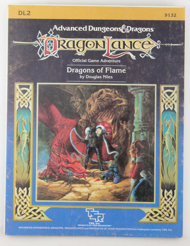 AD&D DL2 Dragons of Flame G+ Dragonlance, by Douglas Niles  