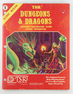 D&D Dungeons & Dragons Fantasy Adventure Game: Basic Rulebook, by Moldvay  