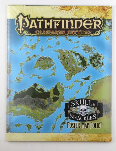 Pathfinder Skull & Shackles Poster Map Foilo SW, by In House  