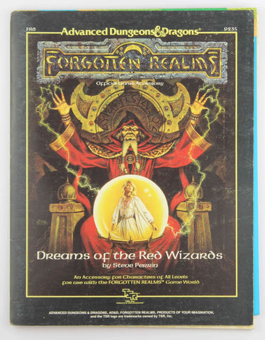Dreams of Red Wizards/Module Fr6 (Advanced Dungeons and Dragons Forgotten Realms Accessory), by Perrin, Steve  