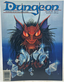 Dungeon Magazine #17 May/Jun 1989 TSR Adventures, by   