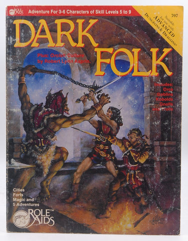 Dark Folk (Role Aids / Advanced Dungeons & Dragons), by Robert Lynn Asprin, Steve Morrison, Paul Karczag  