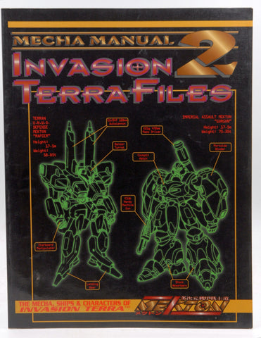 Mekton: Mecha Manual II: The Invasion Terra Files, by Craig Sheeley  