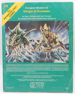 U2 TSR Danger at Dunwater lvl 1-4, by Dave Browne, Don Turnbull  