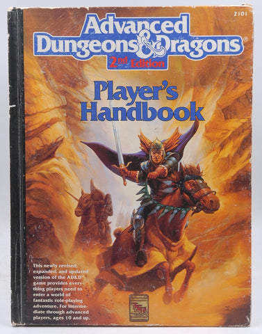 Advanced Dungeons & Dragons Player's Handbook, 2nd Edition, by David "Zeb" Cook  