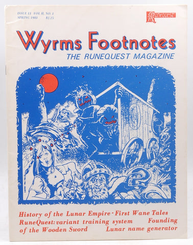 Wyrms Footnotes; The Runequest Magazine Issue 11 Vol. 2 No. 1, by Charlie Krank  
