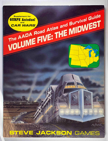 The AADA Road Atlas and Survival Guide: The Midwest (Volume 5) Supplement for Gurps Autoduel and Car Wars by Craig Sheeley (1988) Paperback, by Craig Sheeley  