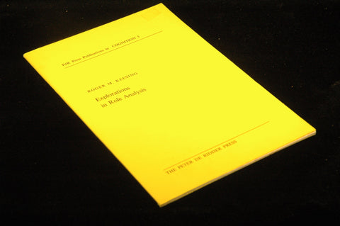 Explorations in role analysis (PdR Press publications in cognition), by Keesing, Roger M  