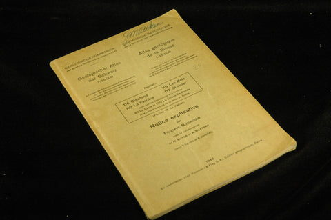 Notice Explicative (Atlas Geologique de la Suisse), by Philippe Bourquin  
