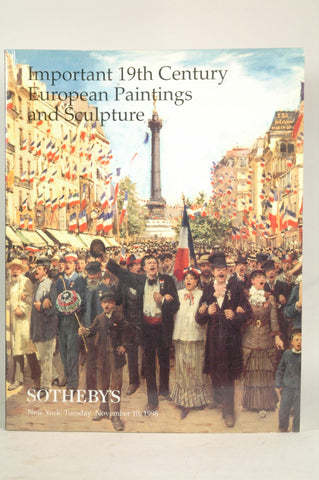 Important 19th Century European Paintings and Sculpture - Sotheby's New York - November 10, 1998, by Sotheby's New York  